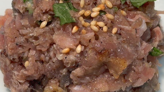 初カツオのなめろう