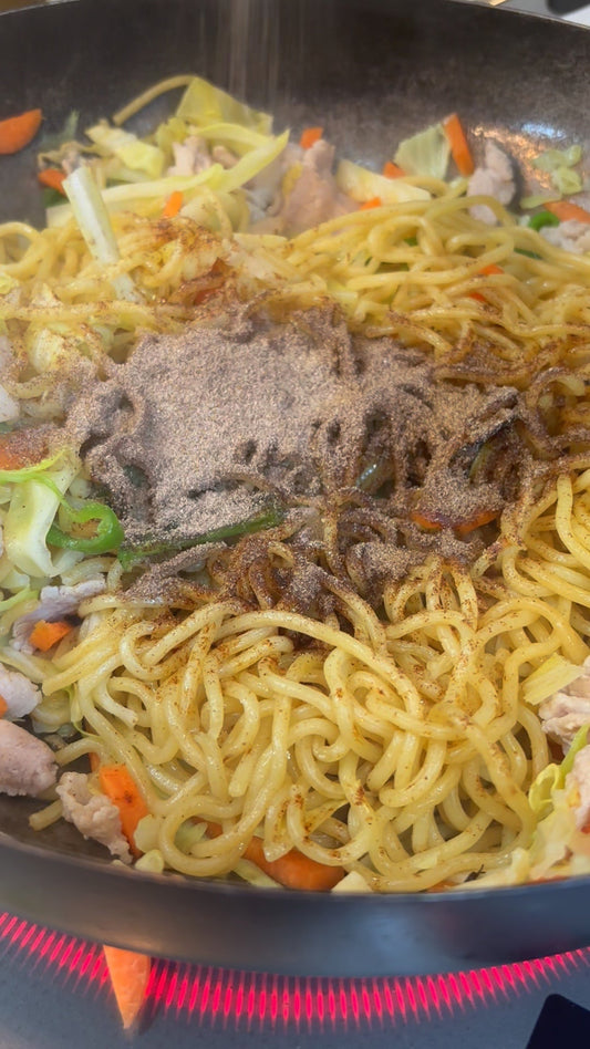 ついでに犬用も作りつつも普通に美味しい焼きそば